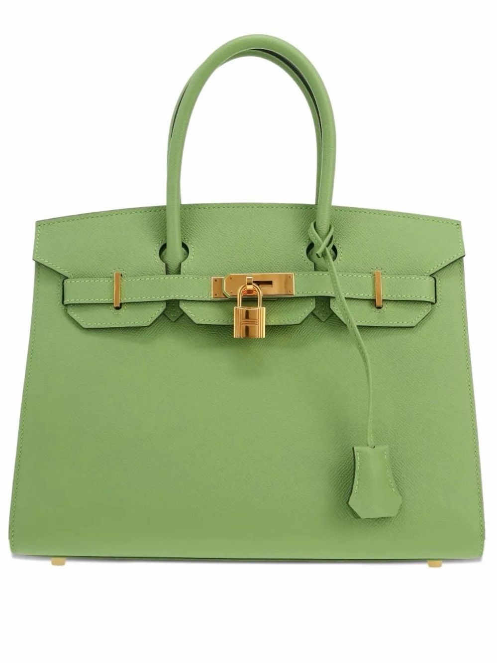 H Birkin 35 Vert Criquet HAAS Epsom French lambskin inter 24K plated GHW sellier